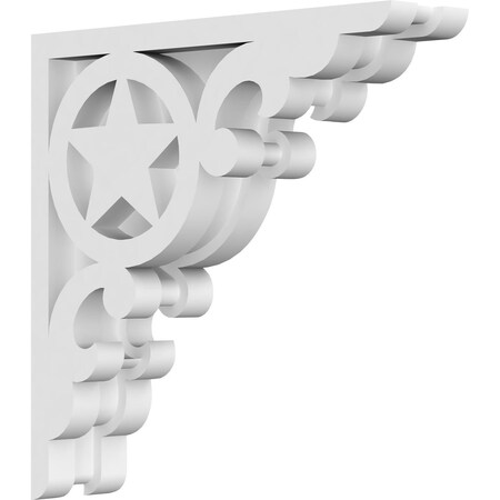 Ekena Millwork Austin Architectural Grade PVC Corbel, 1 7/8"W X 8"D X 8"H CORP01X08X08AU